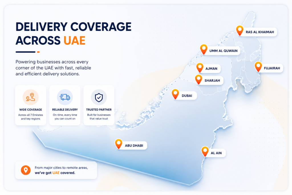 delivery across UAE-YBB